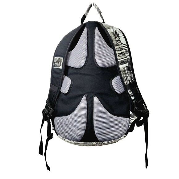 Snowboarder Backpack ROME SDS Boot Laptop Bag AOP Graphics BLK & Whi 20x13x9 VGC - Picture 4 of 15